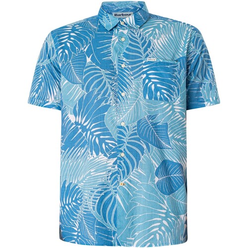 Vêtements Homme Chemises manches courtes Barbour Chemise d'été à manches courtes Cornwall Bleu