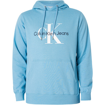 Vêtements Homme Sweats Calvin Klein Jeans Monologo saisonnier Sweat à capuche épais Bleu