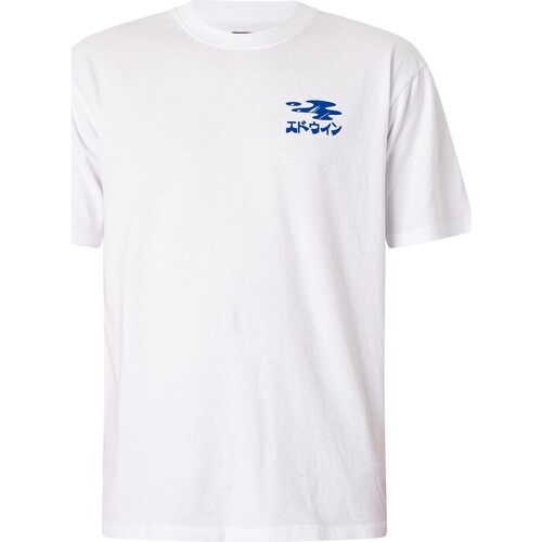 Vêtements Homme mc000120 Logo Chest-white Edwin Dos hydraté T-shirt graphique Blanc