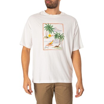 Gant T-shirt graphique imprimé Hawaï Blanc