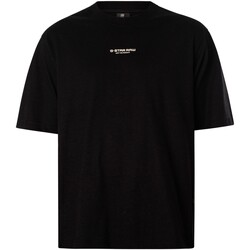Vêtements Homme T-shirts manches courtes G-Star Raw T-shirt carré au centre de la poitrine Noir