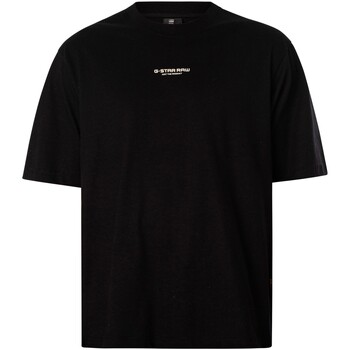 Vêtements Homme T-shirts Mid courtes G-Star Raw T-shirt carré au centre de la poitrine Noir