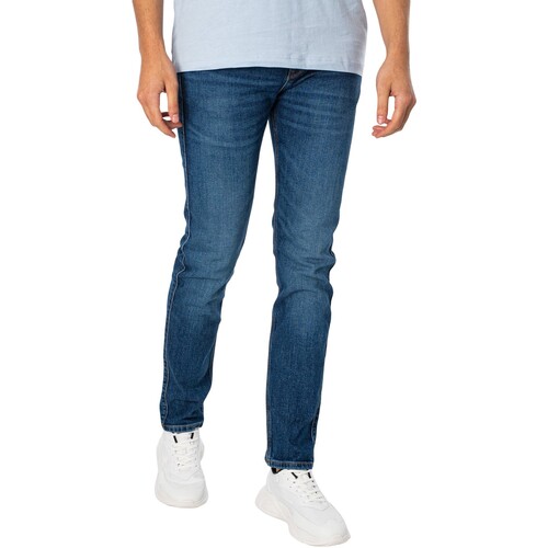Vêtements Homme Ruffed Jeans slim BOSS Jean slim 708 Bleu