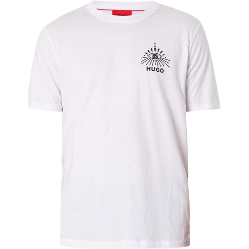Vêtements Homme T-shirts manches con BOSS Dédico T-shirt graphique Blanc