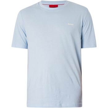 Vêtements Homme Hoodie mit "Good Boy"-Print BOSS Dero222 - T-shirt avec logo sur la poitrine Bleu