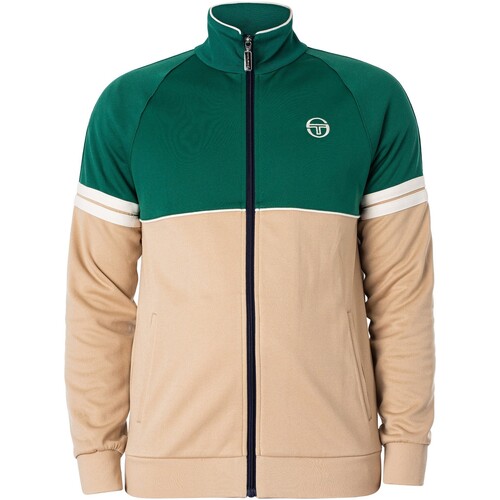 Vêtements Homme TEEN logo-patch cotton sweatshirt Green Sergio Tacchini Veste de survàªtement Orion Multicolore