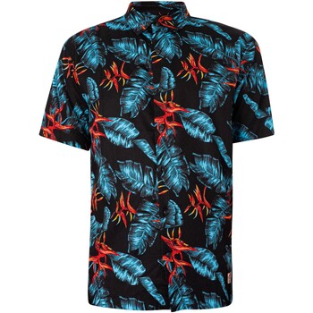 Vêtements Homme Chemises manches courtes Superdry Chemise hawaïenne à manches courtes Bleu