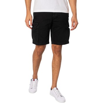 Vêtements Homme Shorts / Bermudas Tommy job Jeans Short cargo droit Ethan Noir