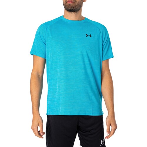 Vêtements Homme T-shirts manches courtes Under heatgear ARMOUR T-shirt texturé à manches courtes Tech Bleu