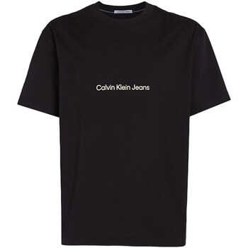 Vêtements Homme Polos manches longues Calvin Klein Merino JEANS J30J325492 Noir