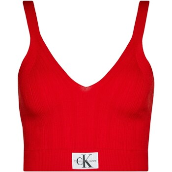 Vêtements Femme Kids Teddy Bear-print track pants Bianco Calvin Klein Jeans J20J223152 Rouge