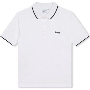 Vêtements Garçon T-shirts manches longues BOSS J25P26 Blanc