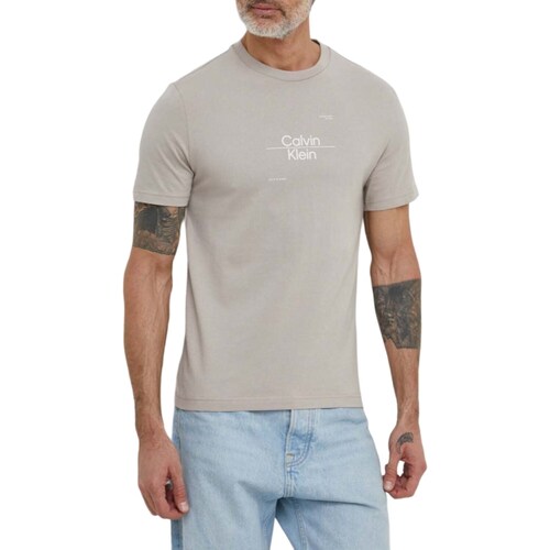 Vêtements Homme Polos manches longues Calvin Klein Jeans K10K112489 Beige
