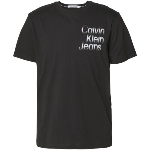 Vêtements Homme Polos manches longues Calvin Klein drawstring JEANS J30J325189 Noir