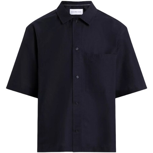 Vêtements Homme Chemises manches longues Calvin Klein jacket Jeans J30J325173 Noir