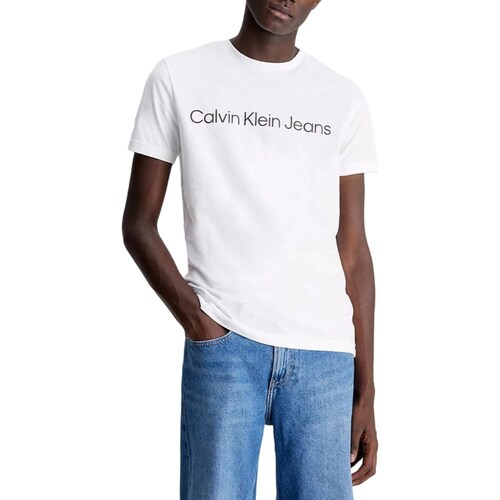Vêtements Homme T-shirts manches courtes Calvin Klein Jeans J30J325215 Blanc