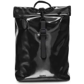 Sacs Femme pre-owned Bloomsbury PM shoulder bag Rains BLACK ROLL TOP BACKACK Noir