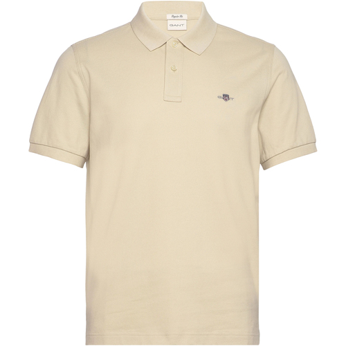 Vêtements Homme Polos manches courtes Gant Tommy Hilfiger Big & Tall icon logo stretch slim fit T-shirt in courtside green Beige