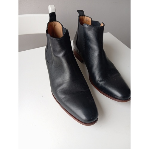 Chaussures Homme Boots Bocage Bottine cuir Noir