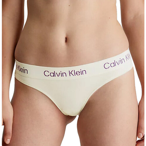 Sous-vêtements Femme Strings Calvin Klein Jeans single 000QF7457E Beige