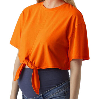 Vêtements Femme T-shirts manches courtes Mamalicious 20018176 Orange