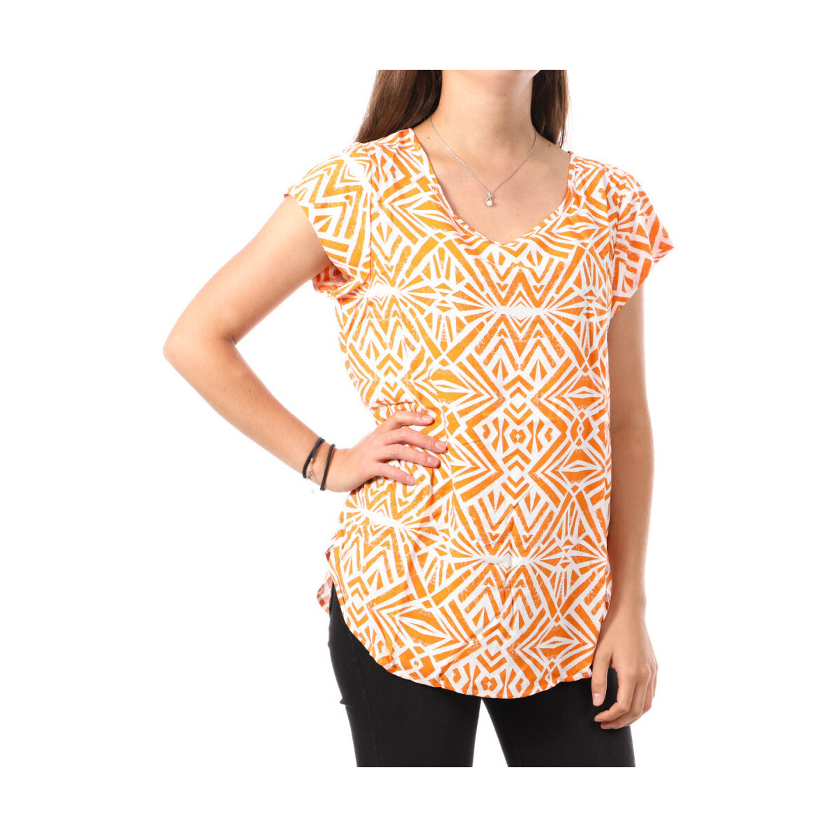 Vêtements Femme T-shirts & Polos Only 15222174 Orange