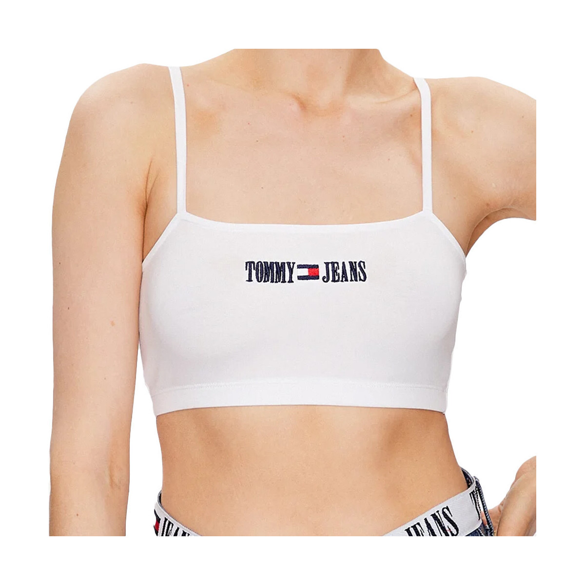 Vêtements Femme T-shirts & Polos Tommy Hilfiger DW0DW15458 Blanc