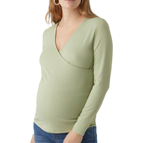 Vêtements Femme T-shirts manches longues Vero Moda 20018760 Vert