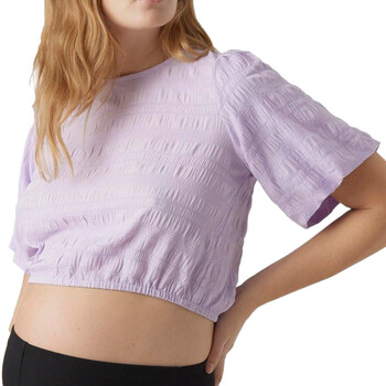 Vêtements Femme T-shirts manches courtes Mamalicious 20018717 Violet