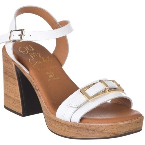 Chaussures Femme Sandales et Nu-pieds Mahogany Toe Cap Oxford Shoes 5397 Blanc