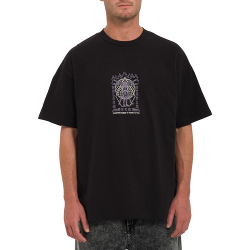 Vêtements Homme T-shirts manches courtes Volcom Camiseta  Utopic - Black Noir