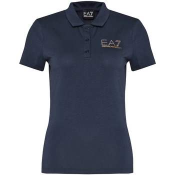 Vêtements Femme T-shirts & Polos Ea7 Emporio Armani M662 Polo t-shirt EA7 3DTF02 TJDQZ Donna Bleu