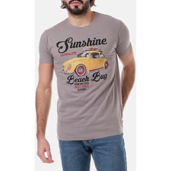 t-shirt hopenlife  t-shirt col v manches courtes sunshine 