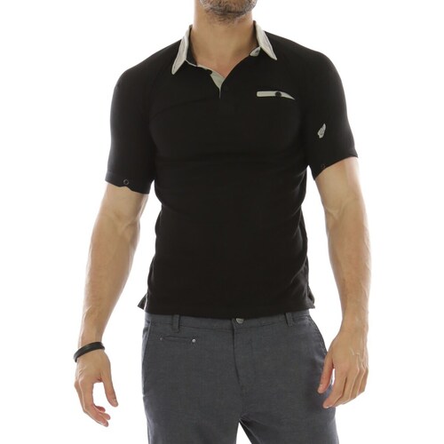 Vêtements Homme T-shirts & Polos Hopenlife Polo manche courte THUNDERDOME noir