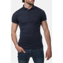 Vêtements Homme T-shirts & Polos Hopenlife Polo coton manches courtes VINSMOKE bleu marine