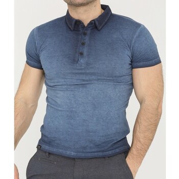 Vêtements Homme T-shirts & Polos Hopenlife Polo manches courtes BRENT bleu marine