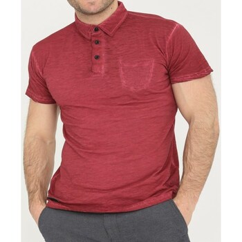 Vêtements Homme T-shirts & Polos Hopenlife Polo manches courtes W-E bordeaux