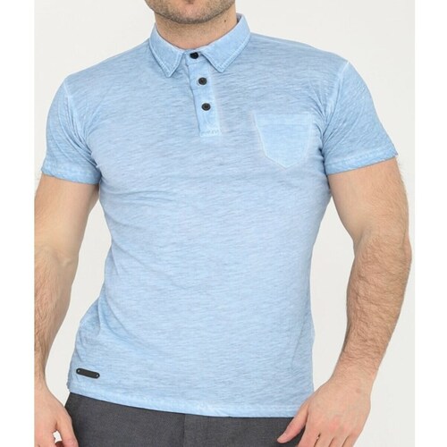 Vêtements Homme T-shirts & Polos Hopenlife Polo manches courtes W-E bleu