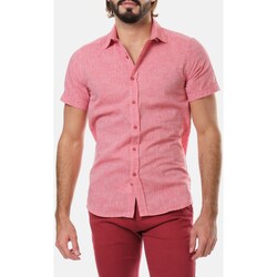 Vêtements Homme Chemises manches longues Hopenlife Chemise lin manches courtes EZREAL rouge