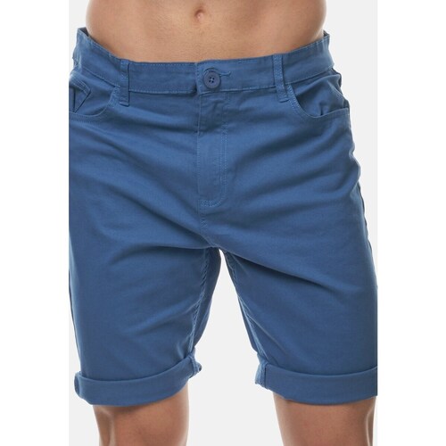 Vêtements Homme Shorts / Bermudas Hopenlife Bermuda VAL chino TEMARI bleu céladon
