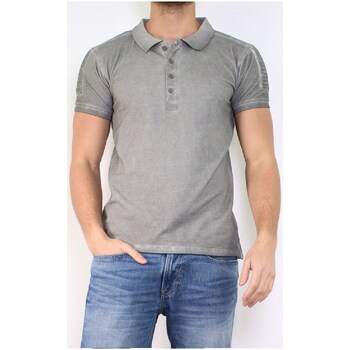 Vêtements Homme T-shirts & Polos Hopenlife Polo coton manches courtes THOR gris