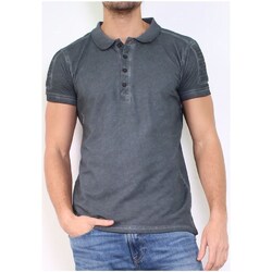 Vêtements Homme T-shirts & Polos Hopenlife Polo coton manches courtes THOR noir