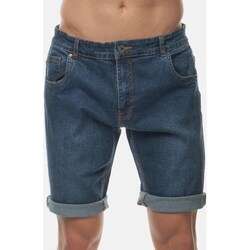 Vêtements Homme leggings Shorts / Bermudas Hopenlife Bermuda jean DONALD bleu foncé