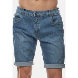 Vêtements Homme leggings Shorts / Bermudas Hopenlife Bermuda jean DONALD bleu clair
