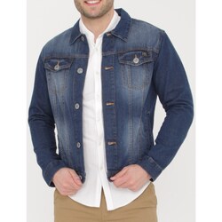 Vêtements Homme Vestes en jean Hopenlife Veste en jean boutonnée VIKTOR bleu marine