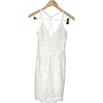 robe courte hollister  robe courte  38 - t2 - m blanc 