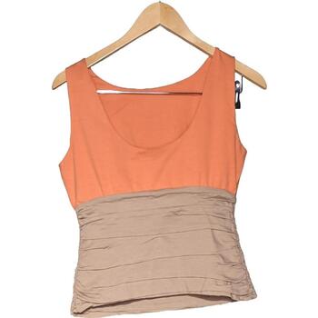 Vêtements Femme Débardeurs / T-shirts sans manche Paule Ka débardeur  40 - T3 - L Orange Orange