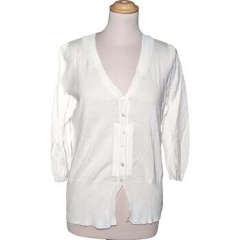 Vêtements Femme Gilets / Cardigans Paule Ka gilet femme  40 - T3 - L Blanc Blanc