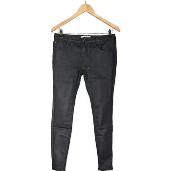 jeans zara  jean slim femme  38 - t2 - m noir 