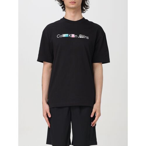Vêtements Homme T-shirts & Polos Calvin Klein Jeans J30J325195 BEH Noir